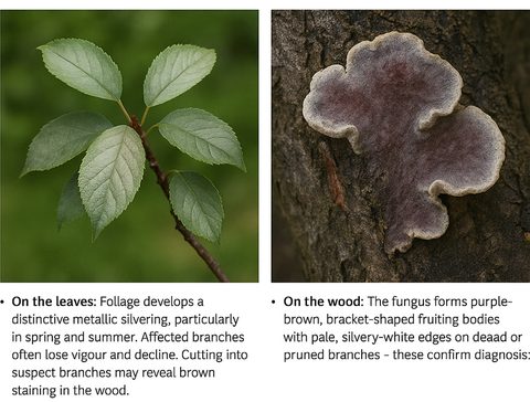 Silver leaf (Chondrostereum Purpureum)